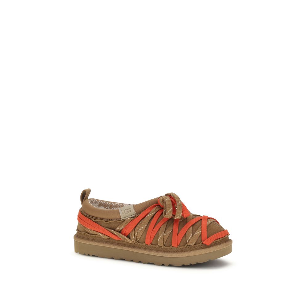 Sandals by UGG for men in acetate suede leather and multicolor & signature presents a captivating silhouette, showcasing the signature style of the Men's Acetate Suede Leather Sandals with a captivating and captivating .