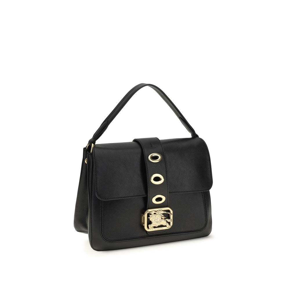 Small Crossbody Shoulder Bag by Burberry for women in polyurethane suede leather black features a effortless chic silhouette with a secure snap & buckle, ample , and versatile crossbody-strap, shoulder-strap, handle, adjustable-strap & detachable-strap for a effortless chic finish.