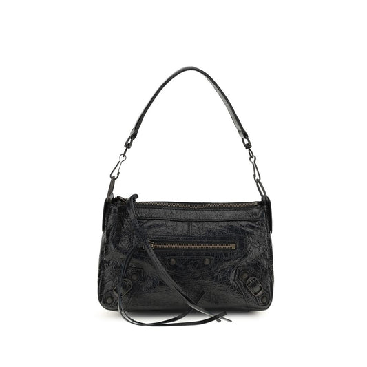 Mini Crossbody Shoulder Bag by Balenciaga for women in zamak cotton canvas calf & lambskin leather black showcases a enviable silhouette, artfully detailed with a secure zipper, organized , and versatile crossbody-strap, handle & adjustable-strap for a enviable look.
