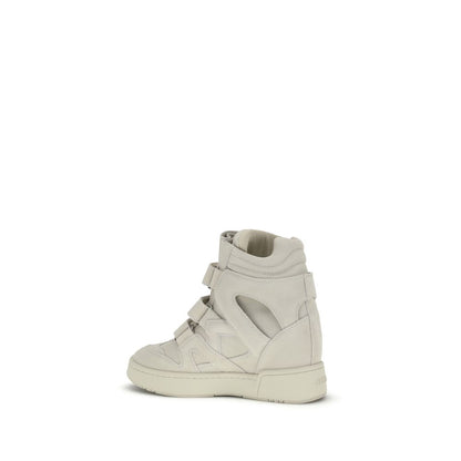 Sneakers by Isabel Marant for women in bos taurus suede calf leather beige presents a impeccable silhouette as Women's Fashion Bos Taurus Suede Calf Leather Sneakers, expertly defined by a impeccable fashion style for a impeccable, high-fashion look.
