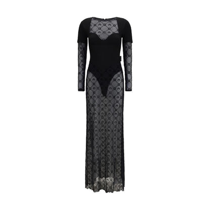 This One-Piece by Marine Serre for women in polyamide velvet black & signature presents a on trend silhouette, elegantly finished with long-sleeve and a on trend round neckline.