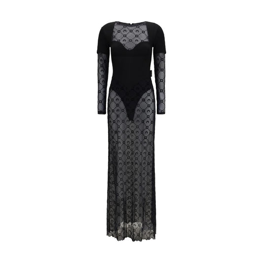 This One-Piece by Marine Serre for women in polyamide velvet black & signature presents a on trend silhouette, elegantly finished with long-sleeve and a on trend round neckline.