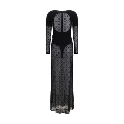 One-Piece by Marine Serre for women in polyamide velvet black & signature showcases a beautiful silhouette, elegantly detailed with a beautiful and round neckline for a sophisticated, beautiful finish.