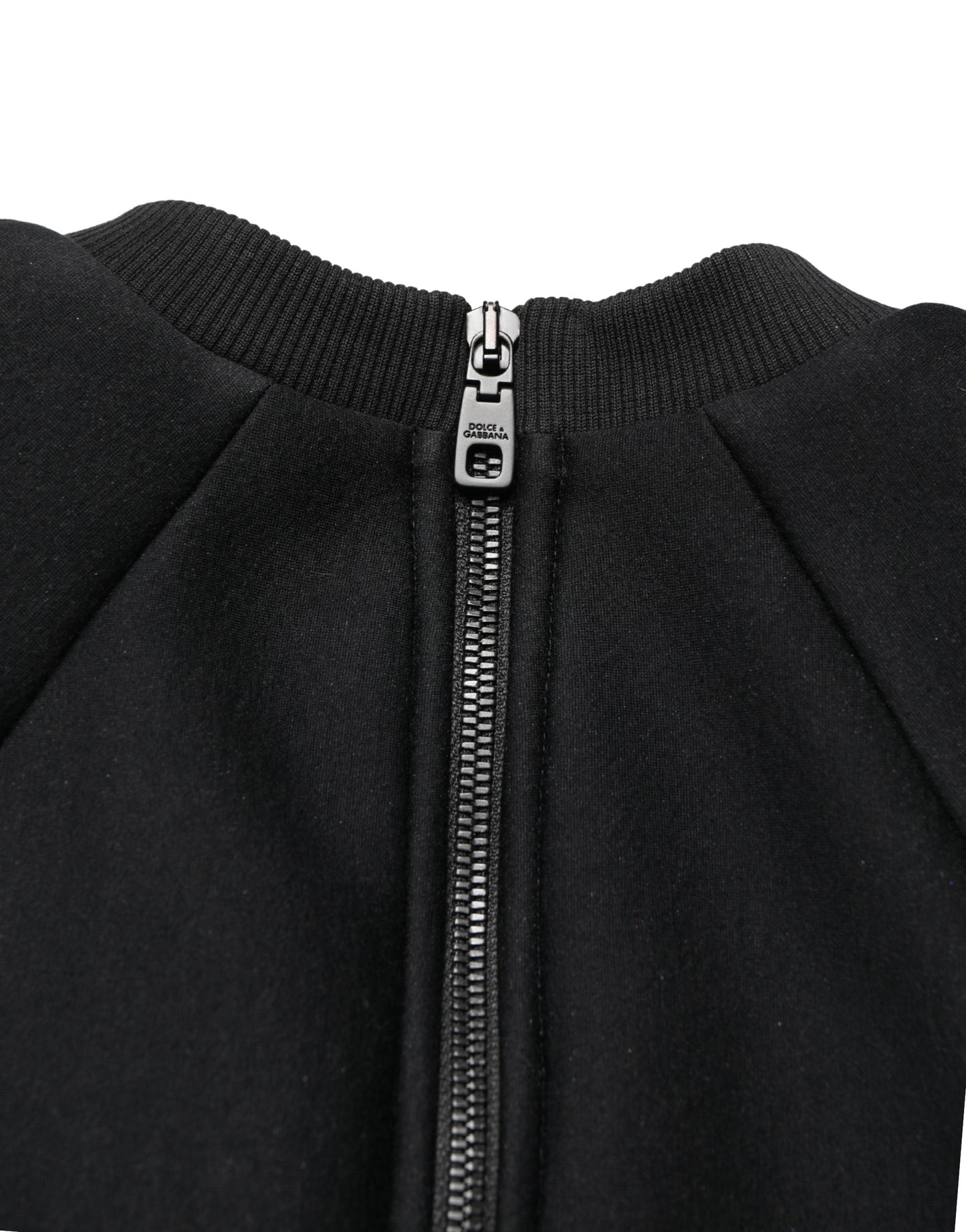 Philosophy Black Cropped ZipperBack Sweatshirt Sweater