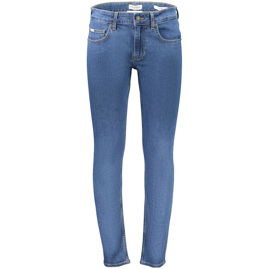 Jeans by Guess Jeans for men in stretch denim cotton blue presents a refined pantology silhouette, artfully defined by a refined pantology skinny, long, and a sophisticated .