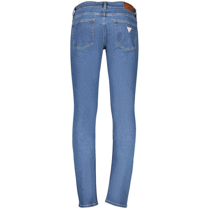 Jeans by Guess Jeans for men in stretch denim cotton blue features an refined tailoring silhouette, showcasing a premium skinny with a and long cut for a refined tailoring look.