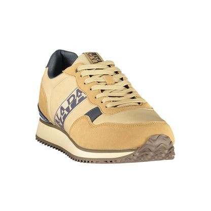 Athletic Sneakers Napapijri men polyester & polyurethane brown featuring a avant-garde Men's Athletic Polyester & Polyurethane Sneakers design with a avant-garde athletic style for a refined finish.