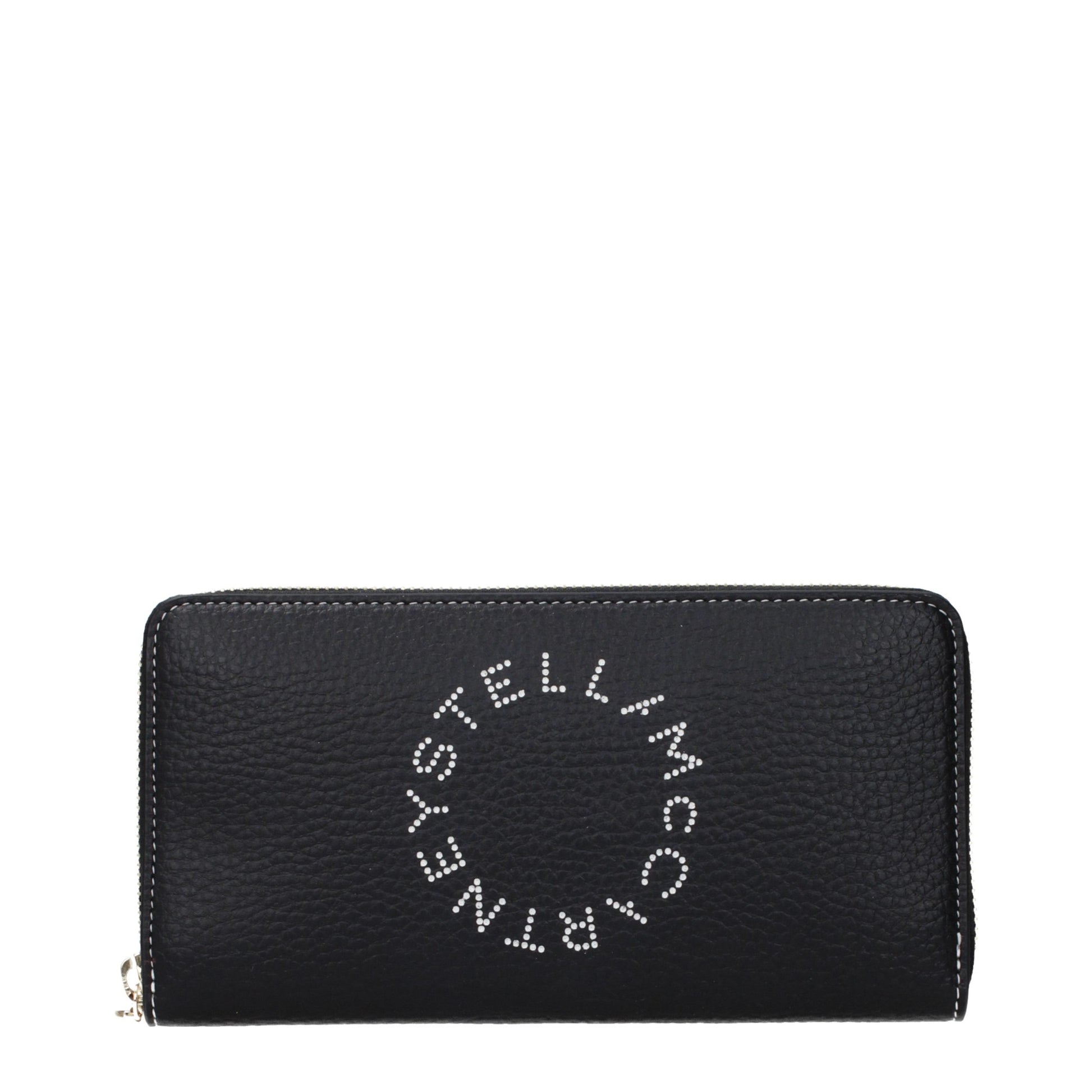 Wallet by Stella McCartney for women in leather black features a streamlined silhouette, showcasing the streamlined Leather Wallet design with sophisticated eco-friendly for a premium look.