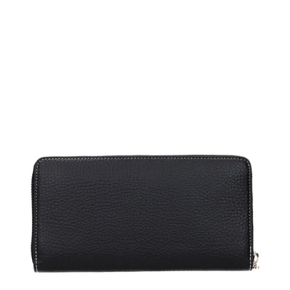 Wallet by Stella McCartney for women in leather black showcases a refined silhouette, artfully capturing the essence of the refined Leather Wallet design with functional eco-friendly.