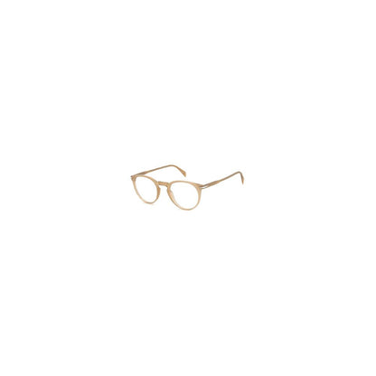 Eyeglasses Frames by David Beckham for men in acetate beige features an refined silhouette, showcasing the refined beige coloured frame and sophisticated full-frame frame design.