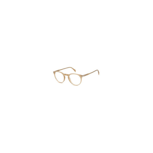 Eyeglasses Frames by David Beckham for men in acetate beige features an refined silhouette, showcasing the refined beige coloured frame and sophisticated full-frame frame design.