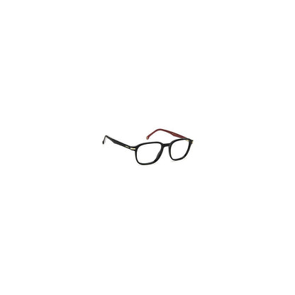 Eyeglasses Frames by Carrera for men in acetate black features an refined silhouette, showcasing a sophisticated black coloured frame and refined full-frame frame design for a refined look.