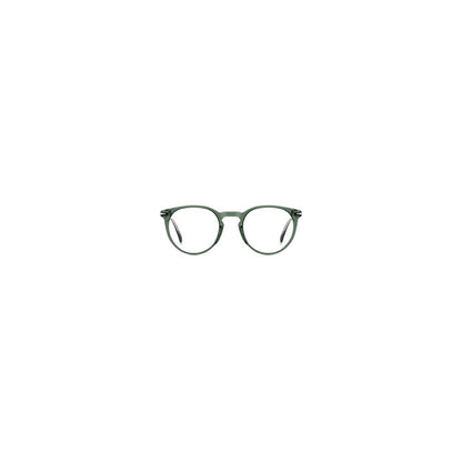 Eyeglasses Frames by David Beckham for men in acetate green features a refined silhouette, showcasing a refined olive coloured frame and full-frame frame design for a sophisticated, premium look.