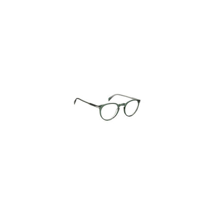 Eyeglasses Frames by David Beckham for men in acetate green features an refined silhouette, showcasing a sophisticated olive coloured frame and refined full-frame frame design for a refined look.