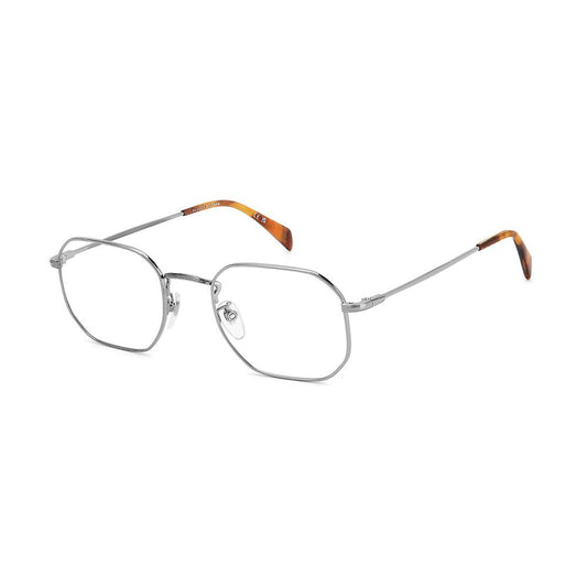 Eyeglasses Frames by David Beckham for men in metal silver showcases a refined full-frame frame design with a refined silver coloured frame finish for a refined and sophisticated look.