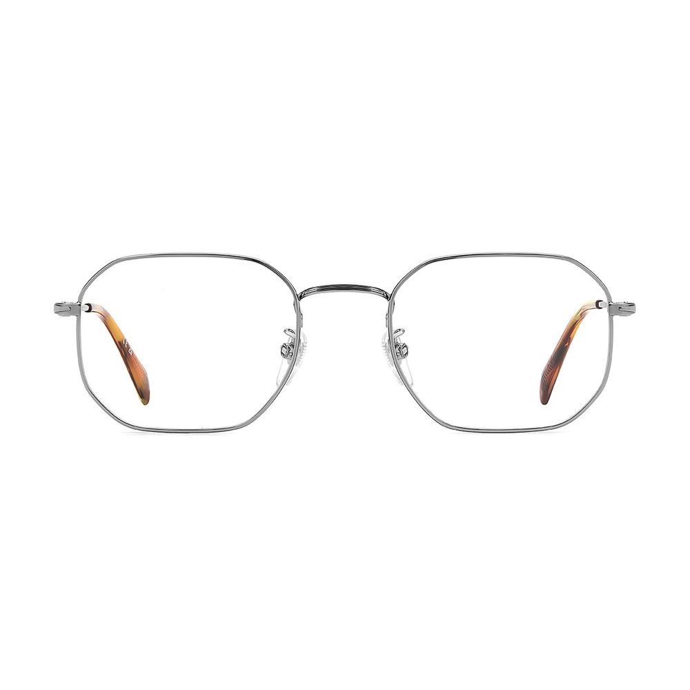 Eyeglasses Frames by David Beckham for men in metal and silver showcases a refined silhouette, detailed with a silver coloured frame finish and a sophisticated full-frame frame design.