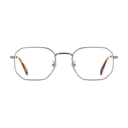 Eyeglasses Frames by David Beckham for men in metal and silver showcases a refined silhouette, detailed with a silver coloured frame finish and a sophisticated full-frame frame design.