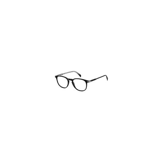 Eyeglasses Frames by David Beckham for men in acetate black showcases a reflective silhouette, artfully incorporating a sophisticated black coloured frame with a distinct full-frame frame design.