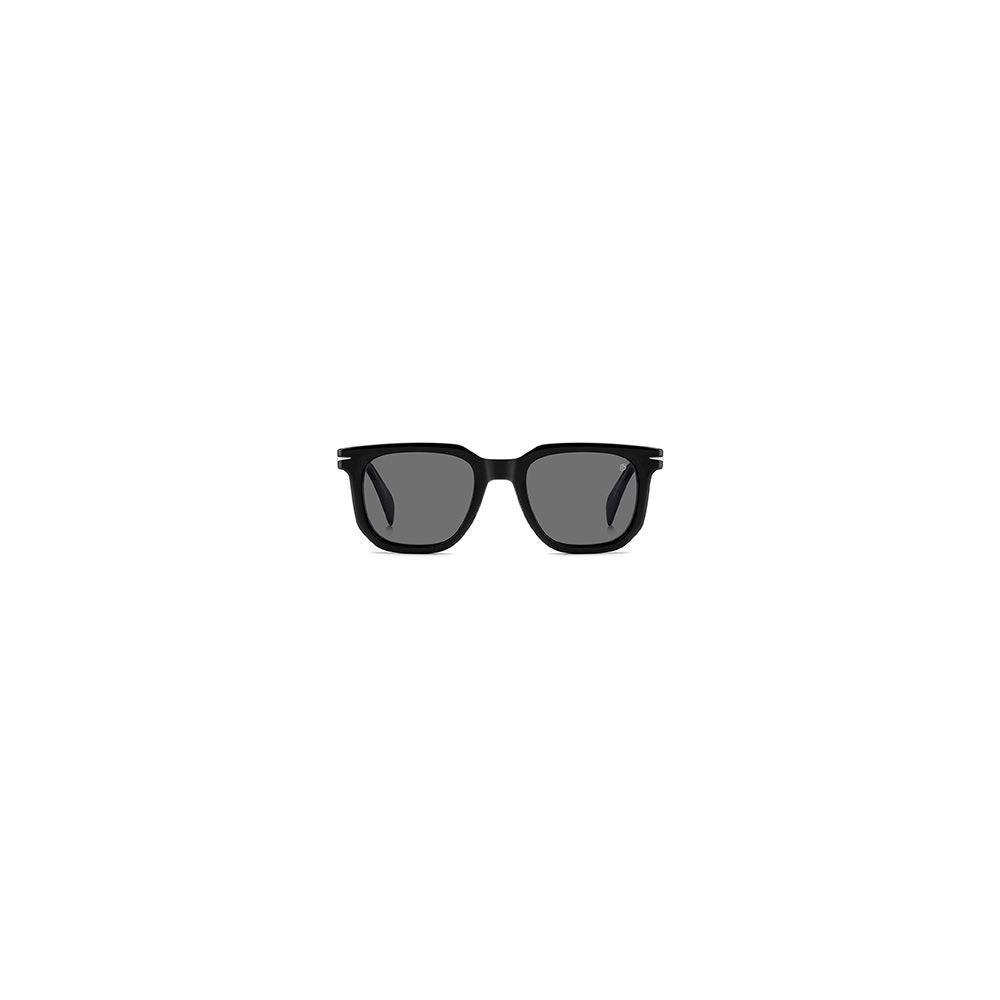 Eyeglasses Frames by David Beckham for men in acetate black features a refined silhouette, showcasing a refined black coloured frame and full-frame frame design for a sophisticated, premium look.