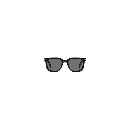 Eyeglasses Frames by David Beckham for men in acetate black features a refined silhouette, showcasing a refined black coloured frame and full-frame frame design for a sophisticated, premium look.