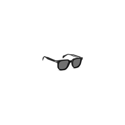 Eyeglasses Frames by David Beckham for men in acetate black features an refined silhouette, showcasing a sophisticated black coloured frame and refined full-frame frame design for a refined look.