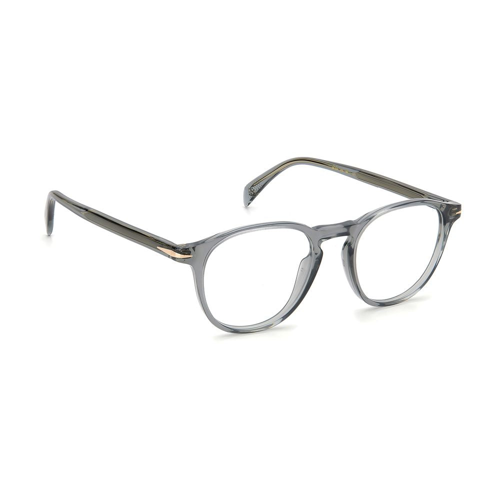 Eyeglasses Frames by David Beckham for men in acetate gray showcases a refined full-frame frame design with a refined gray coloured frame finish for a refined and sophisticated look.