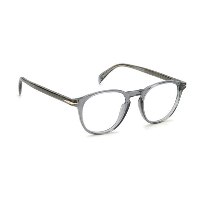 Eyeglasses Frames by David Beckham for men in acetate gray showcases a refined full-frame frame design with a refined gray coloured frame finish for a refined and sophisticated look.