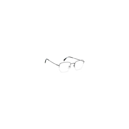 Eyeglasses Frames by David Beckham for men in metal gray features an refined silhouette, showcasing the refined gunmetal coloured frame and sophisticated half-frame frame design.