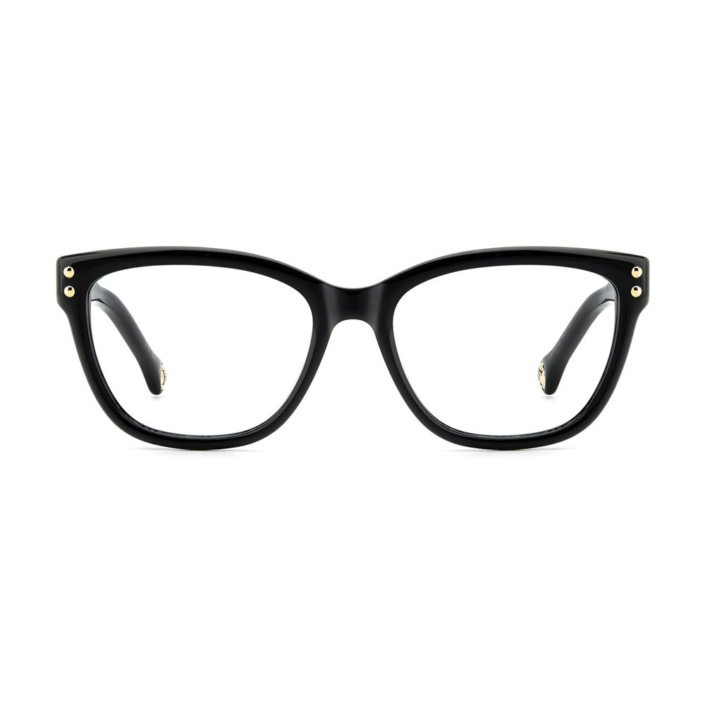 Eyeglasses Frames by Carolina Herrera for women in black features an refined silhouette, showcasing the refined black coloured frame and sophisticated full-frame frame design.