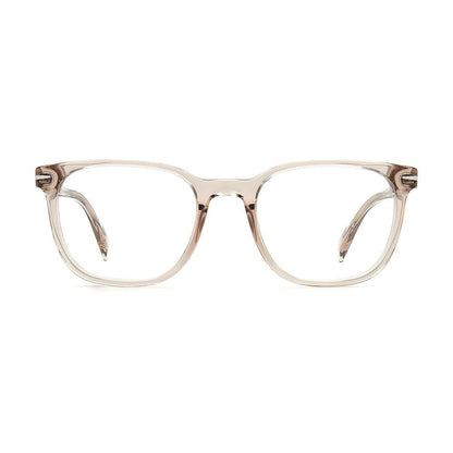 Eyeglasses Frames by David Beckham for men in and gold showcases an refined full-frame frame design featuring a sophisticated gold coloured frame for an refined and refined aesthetic.