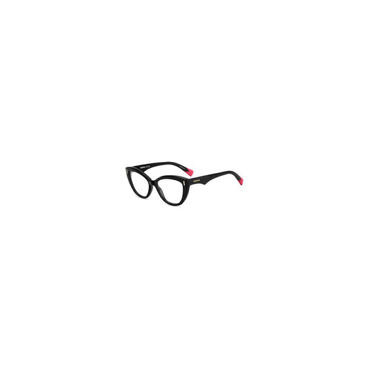 Eyeglasses Frames by Missoni for women in black features a refined silhouette, showcasing a refined black coloured frame and full-frame frame design for a sophisticated, premium look.