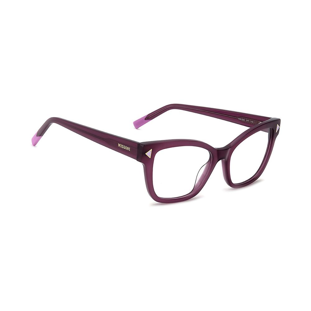 Eyeglasses Frames by Missoni for women in and purple showcases an refined full-frame frame design featuring a sophisticated purple coloured frame for an refined and refined aesthetic.
