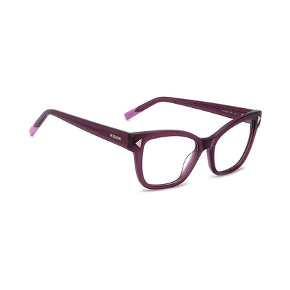 Eyeglasses Frames by Missoni for women in and purple showcases an refined full-frame frame design featuring a sophisticated purple coloured frame for an refined and refined aesthetic.