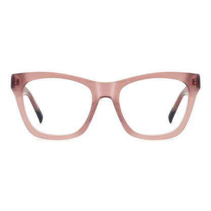 Eyeglasses Frames by Missoni for women in acetate pink features an refined silhouette, showcasing the refined rose coloured frame and sophisticated full-frame frame design.