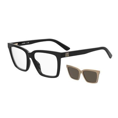 Love Moschino Women's Butterfly Full-Rim Acetate Eyeglasses Frames - Black