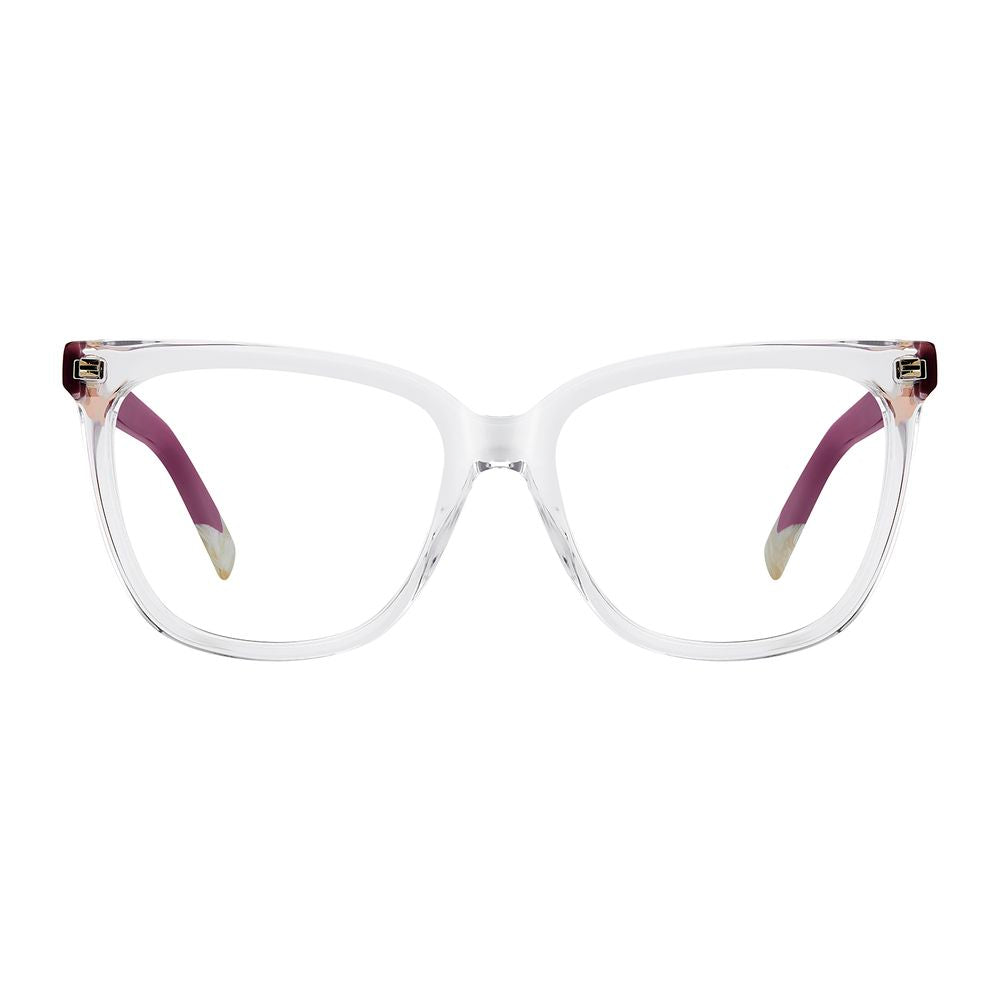 Eyeglasses Frames by Missoni for women in acetate transparent showcases a refined full-frame frame design with a refined transparent coloured frame finish for a refined and sophisticated look.