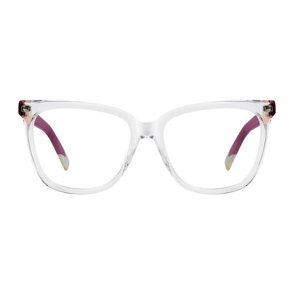 Eyeglasses Frames by Missoni for women in acetate transparent showcases a refined full-frame frame design with a refined transparent coloured frame finish for a refined and sophisticated look.