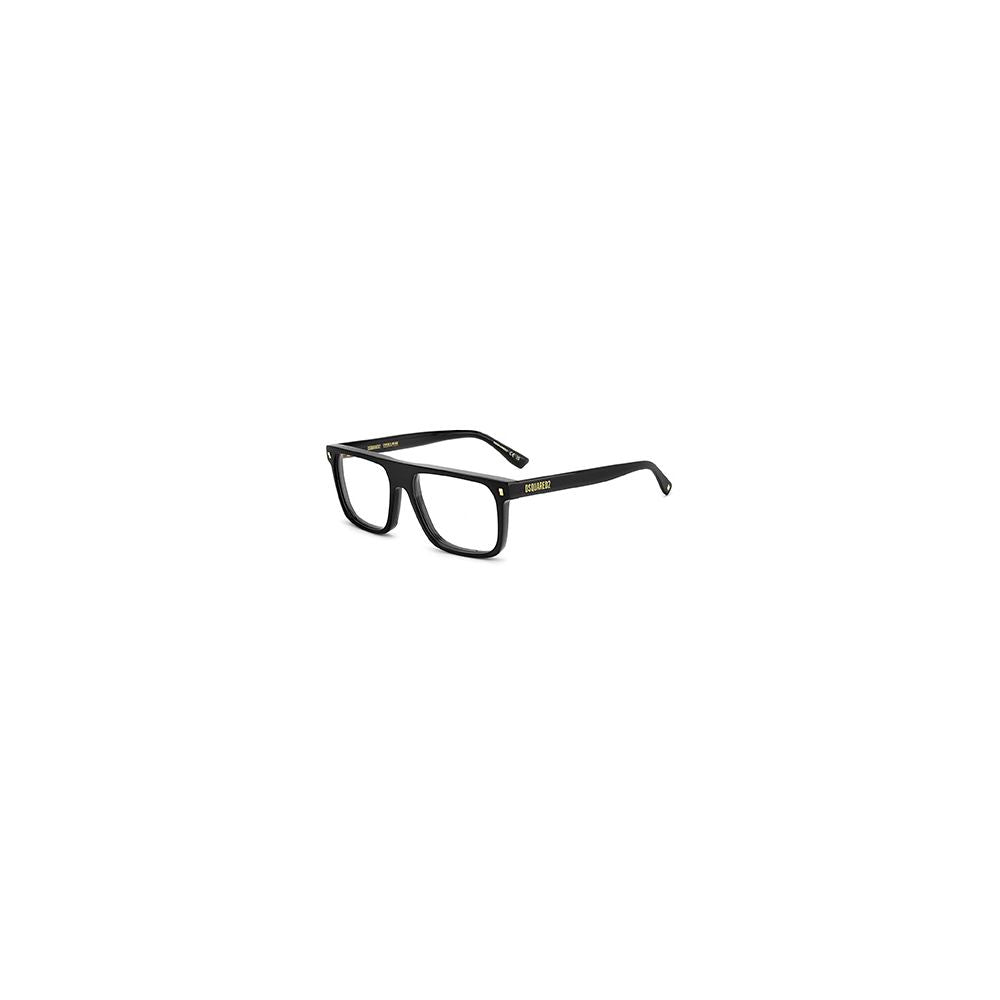 Dsquared² Men's Full-Rim Square Acetate Eyeglasses Frames - Black Red
