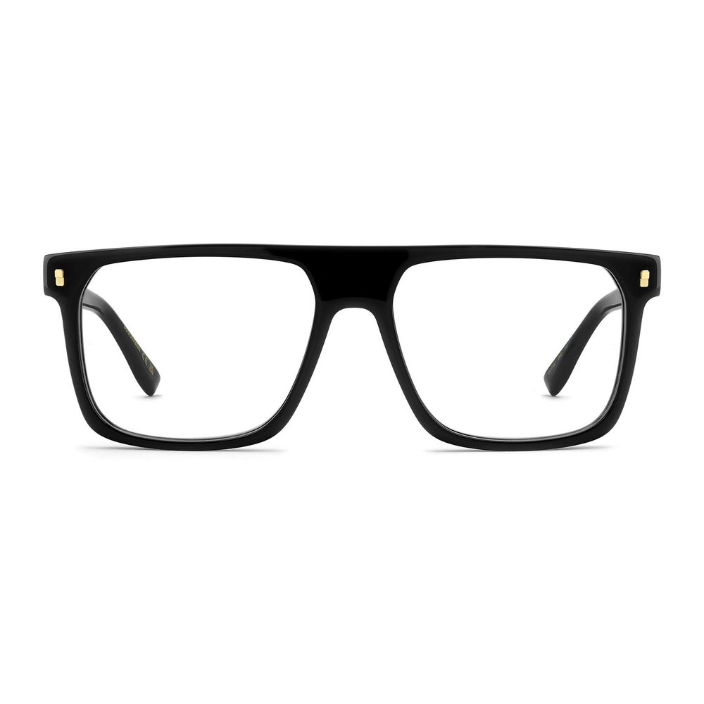 Dsquared² Men's Full-Rim Square Acetate Eyeglasses Frames - Black Red