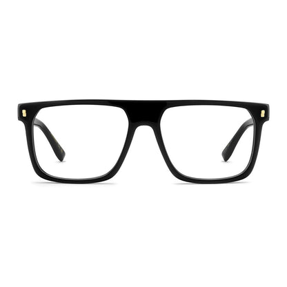 Dsquared² Men's Full-Rim Square Acetate Eyeglasses Frames - Black Red