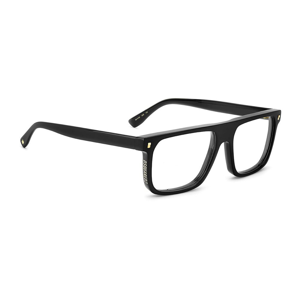 Dsquared² Men's Full-Rim Square Acetate Eyeglasses Frames - Black Red