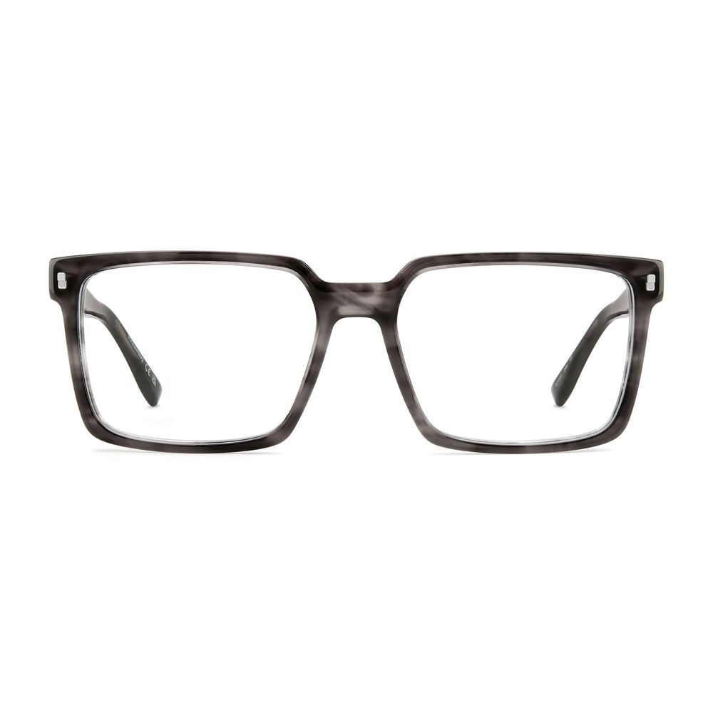 Eyeglasses Frames by Dsquared² for men in acetate gray & red features an refined silhouette, showcasing the refined gray coloured frame and sophisticated full-frame frame design.