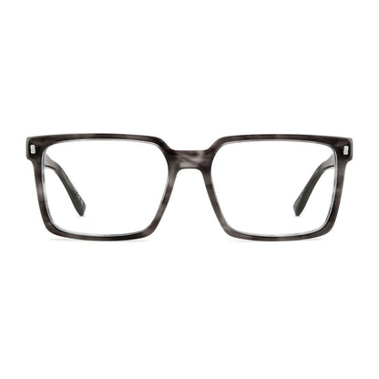Eyeglasses Frames by Dsquared² for men in acetate gray & red features an refined silhouette, showcasing the refined gray coloured frame and sophisticated full-frame frame design.