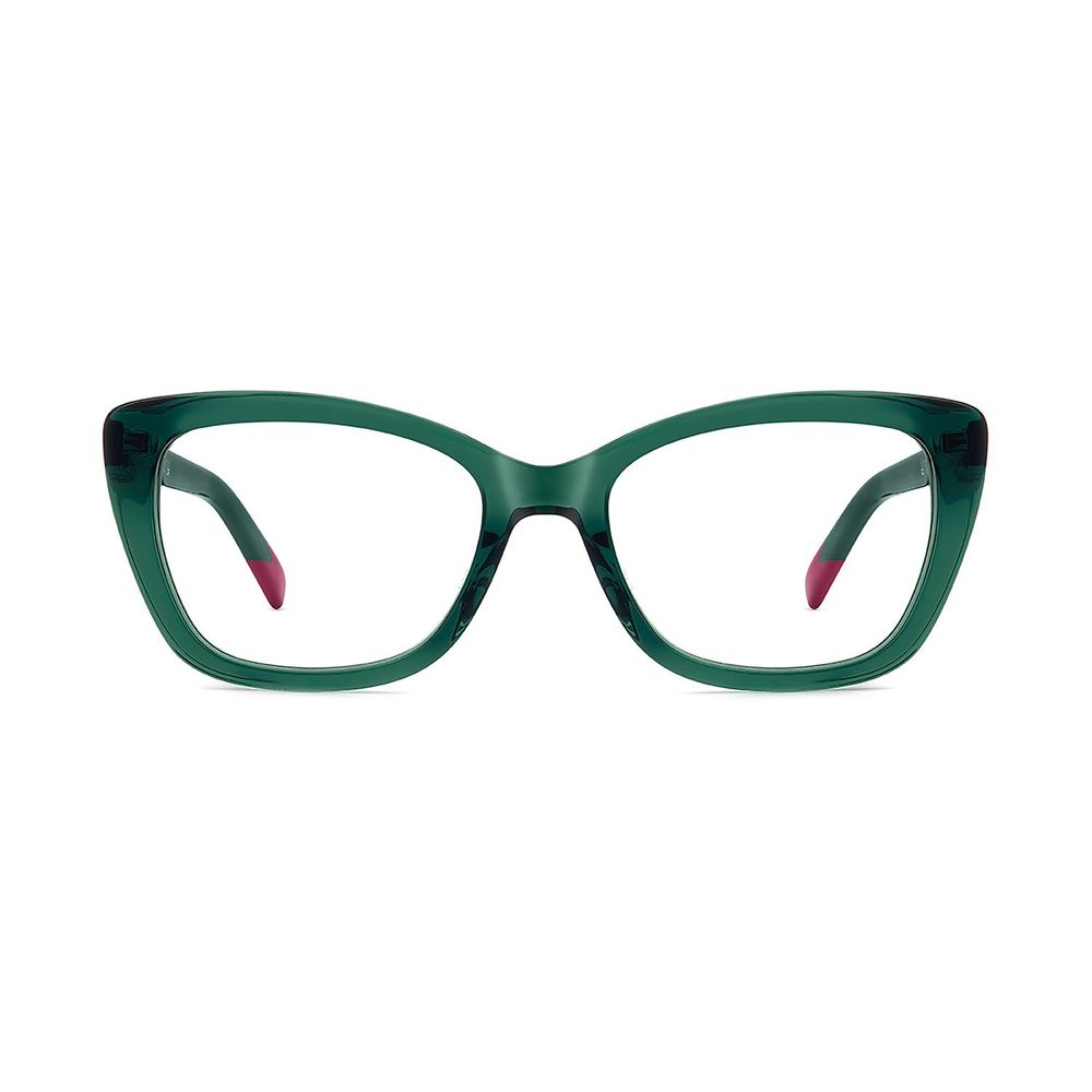 Eyeglasses Frames by Missoni for women in acetate turquoise features an refined silhouette, showcasing a sophisticated turquoise coloured frame and refined full-frame frame design for a refined look.