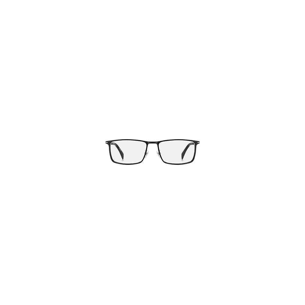 Eyeglasses Frames by David Beckham for men in metal black showcases a reflective silhouette, artfully incorporating a sophisticated black coloured frame with a distinct full-frame frame design.