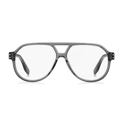 Eyeglasses Frames by Marc Jacobs for men in acetate gray features an refined silhouette, showcasing the refined gray coloured frame and sophisticated full-frame frame design.
