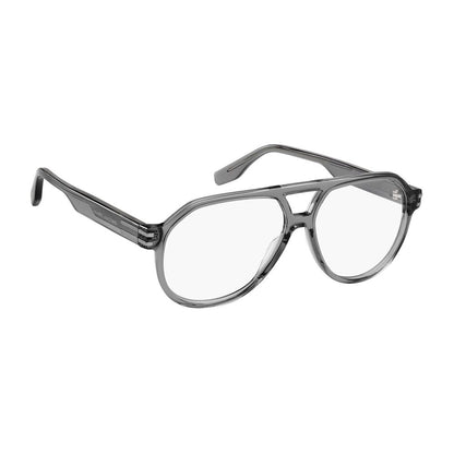 Eyeglasses Frames by Marc Jacobs for men in acetate gray features a refined silhouette, showcasing a refined gray coloured frame and full-frame frame design for a sophisticated, premium look.
