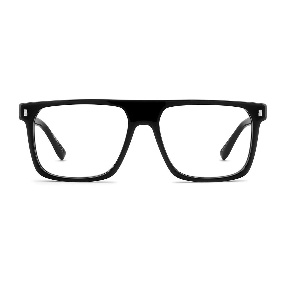 Eyeglasses Frames by Dsquared² for men in acetate and black & red showcases an refined full-frame frame design featuring a sophisticated black coloured frame for an refined and refined aesthetic.