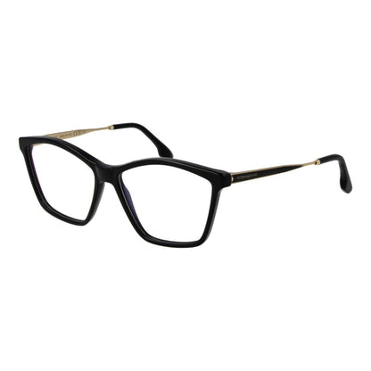 Eyeglasses Frames by Victoria Beckham for women in metal black features an refined silhouette, showcasing a sophisticated black coloured frame and refined full-frame frame design for a refined look.
