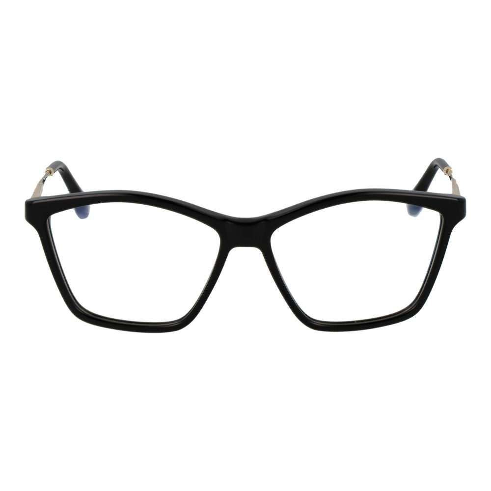 Eyeglasses Frames by Victoria Beckham for women in metal and black showcases an refined full-frame frame design featuring a sophisticated black coloured frame for an refined and refined aesthetic.